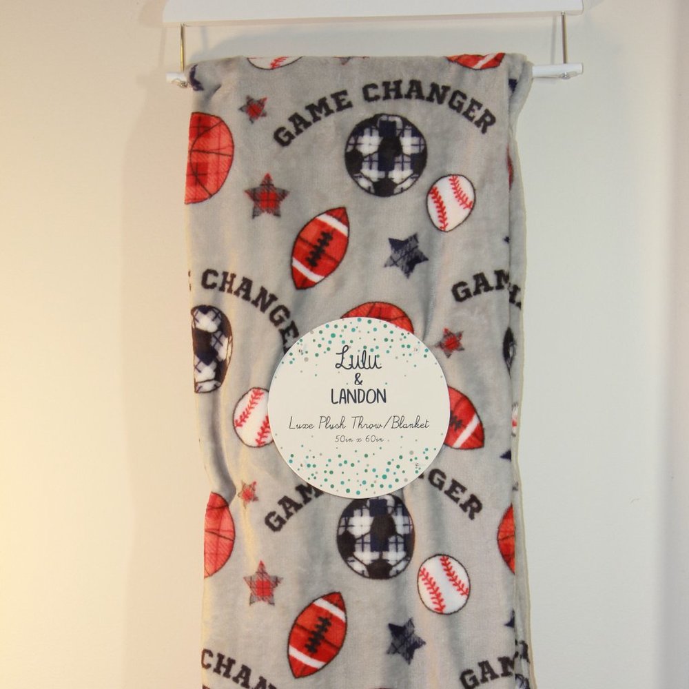 Boy's gift, baseball premium blanket